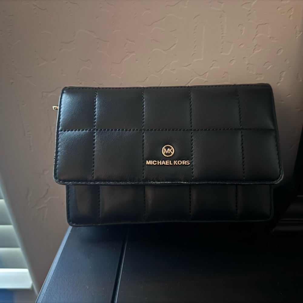 Michael Kors Black Quilted Shoulder Bag